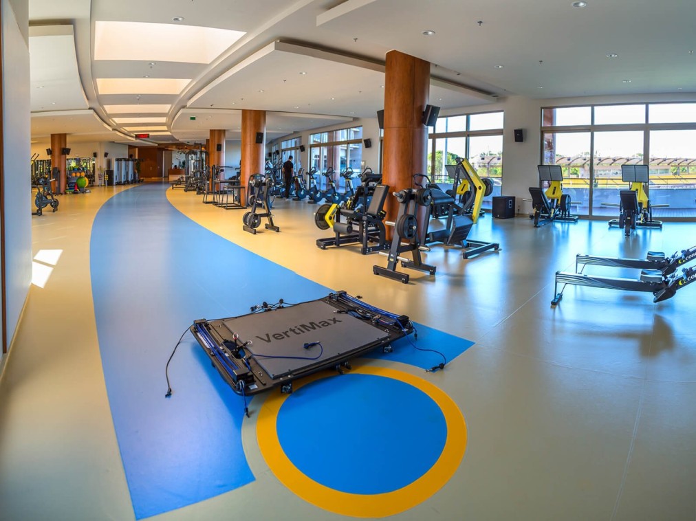 Gym equipment area