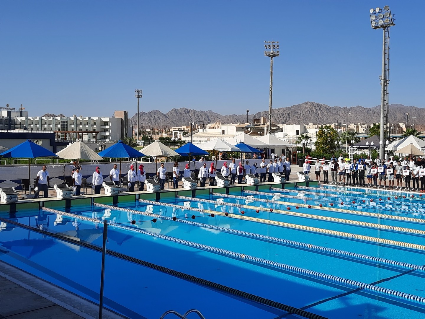 50m Olympic pool deck