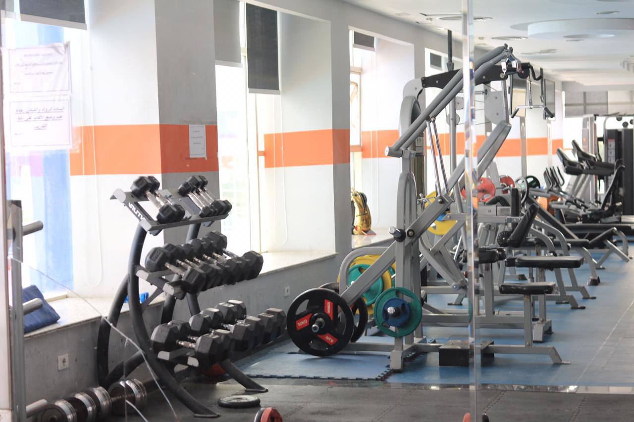 Dumbbell rack and resistance machines