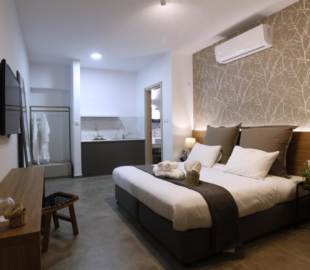Chambre d'hôtel avec kitchenette