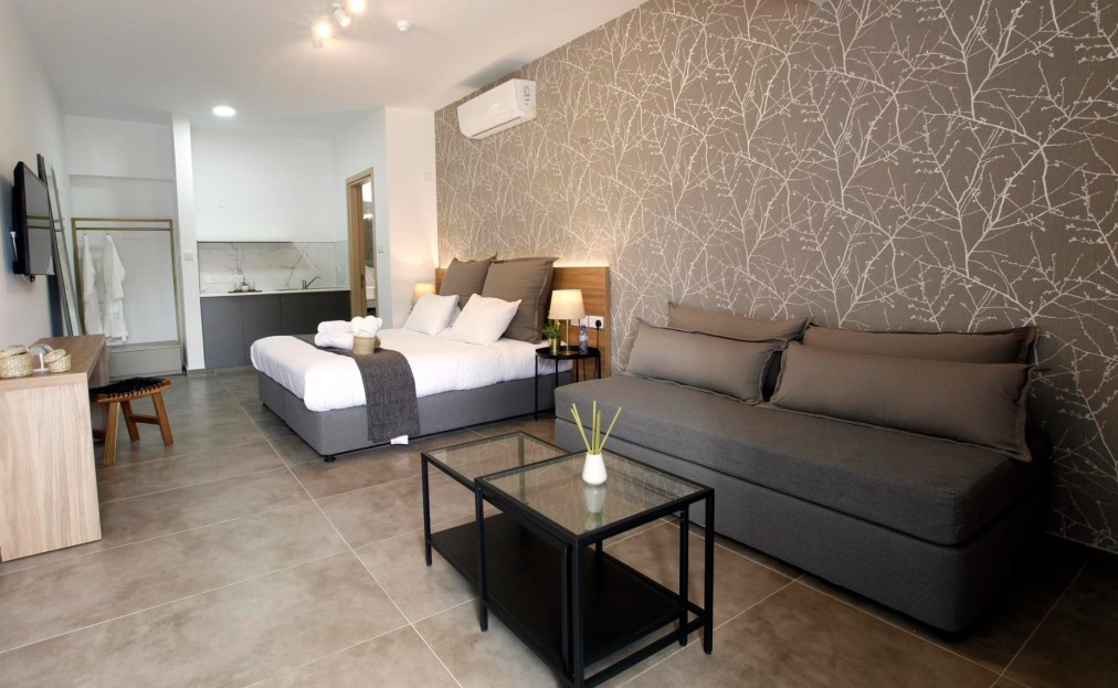 Chambre d'hôtel avec kitchenette